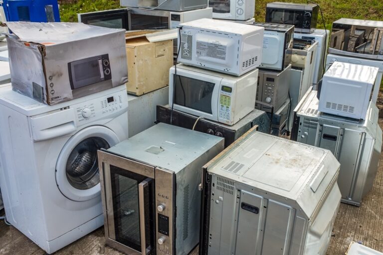Domestic Appliances At A Recycling Centre